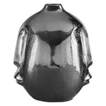 Viso Small Silver Face Round Vase