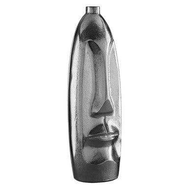 Viso Small Silver Face Tall Vase