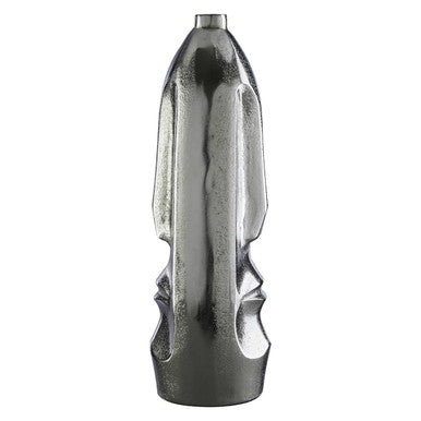 Viso Small Silver Face Tall Vase