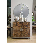 Viso Small Silver Face Tall Vase