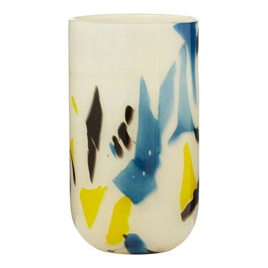 Carra Abstract Design Small Glass Vase