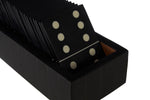 Churchill Games Black Domino Set With Black Dominoes