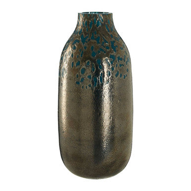 Caris Blue Speckled Glass Small Vase