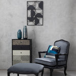 Caris Blue Speckled Glass Small Vase