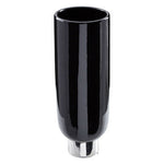 Callie Black and Silver Small Pedestal Vase