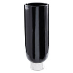 Callie Black and Silver Small Pedestal Vase