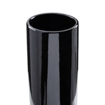 Callie Black and Silver Small Pedestal Vase