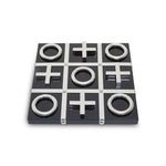 Flos Black And Silver Tic Tac Toe Game