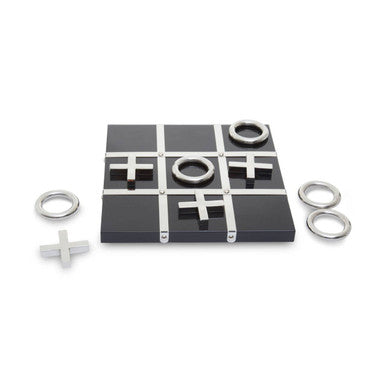 Flos Black And Silver Tic Tac Toe Game