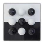 Flos Black And White Tic Tac Toe Marble Game