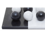 Flos Black And White Tic Tac Toe Marble Game