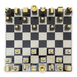 Flos Marble And Wood Chess Set