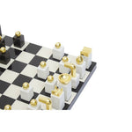 Flos Marble And Wood Chess Set