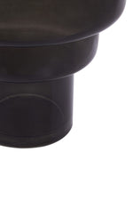 Cayden Small Black Smoked Glass Vase