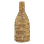Hermosa Gold Small Ceramic Bottle Vase