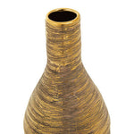 Hermosa Gold Small Ceramic Bottle Vase
