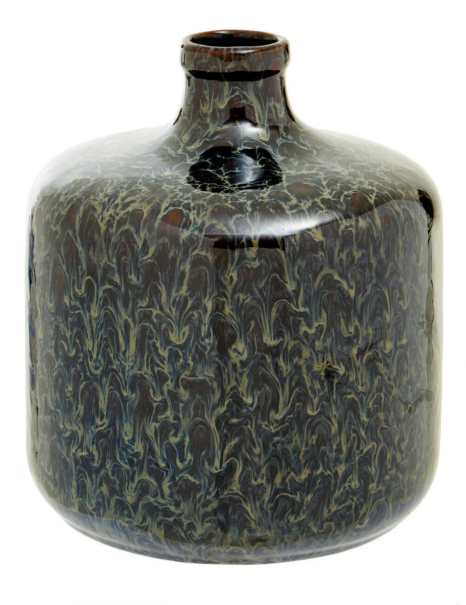 Silas Dark Blue Bottle Vase