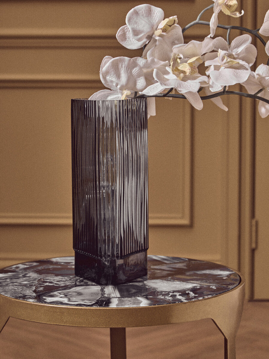 Benka Small Grey Glass Vase