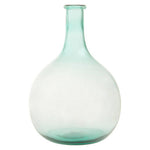 Bexley Blue Large Bottle Neck Recycled Glass Vase
