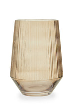 Esma Small Smoked Brown Glass Vase