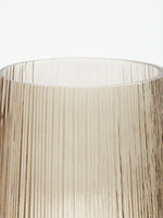 Esma Small Smoked Brown Glass Vase