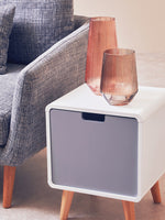 Esma Small Smoked Brown Glass Vase