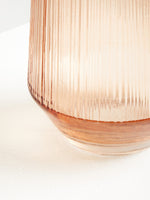 Esma Large Light Amber Glass Vase