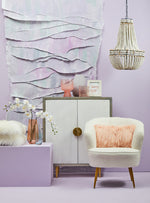 Esma Large Light Amber Glass Vase