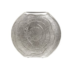 Silva Small Oak Effect Silver Finish Vase