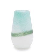 Celia Small Turquoise and White Ombre Vase