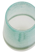 Celia Small Turquoise and White Ombre Vase