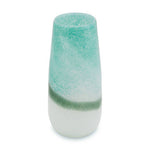 Celia Large Turquoise and White Ombre Vase