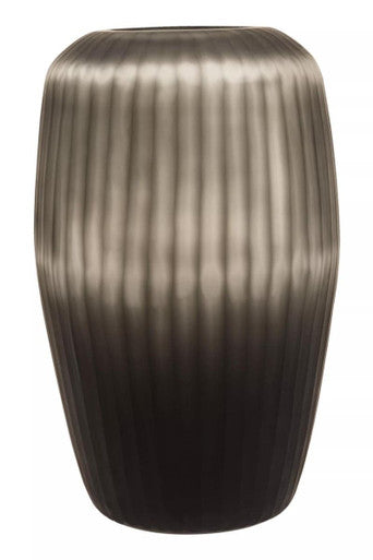 Hessa Large Dark Grey Glass Vase