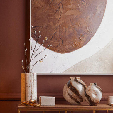 Heba Brushstroke Design Large Glass Vase