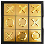 Churchill Games Black And Gold Aluminium Noughts and Crosses