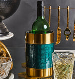 Carolina Green Enamel Wine Cooler
