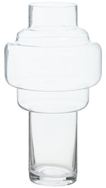 Cayden Stacked Design Large Glass Vase