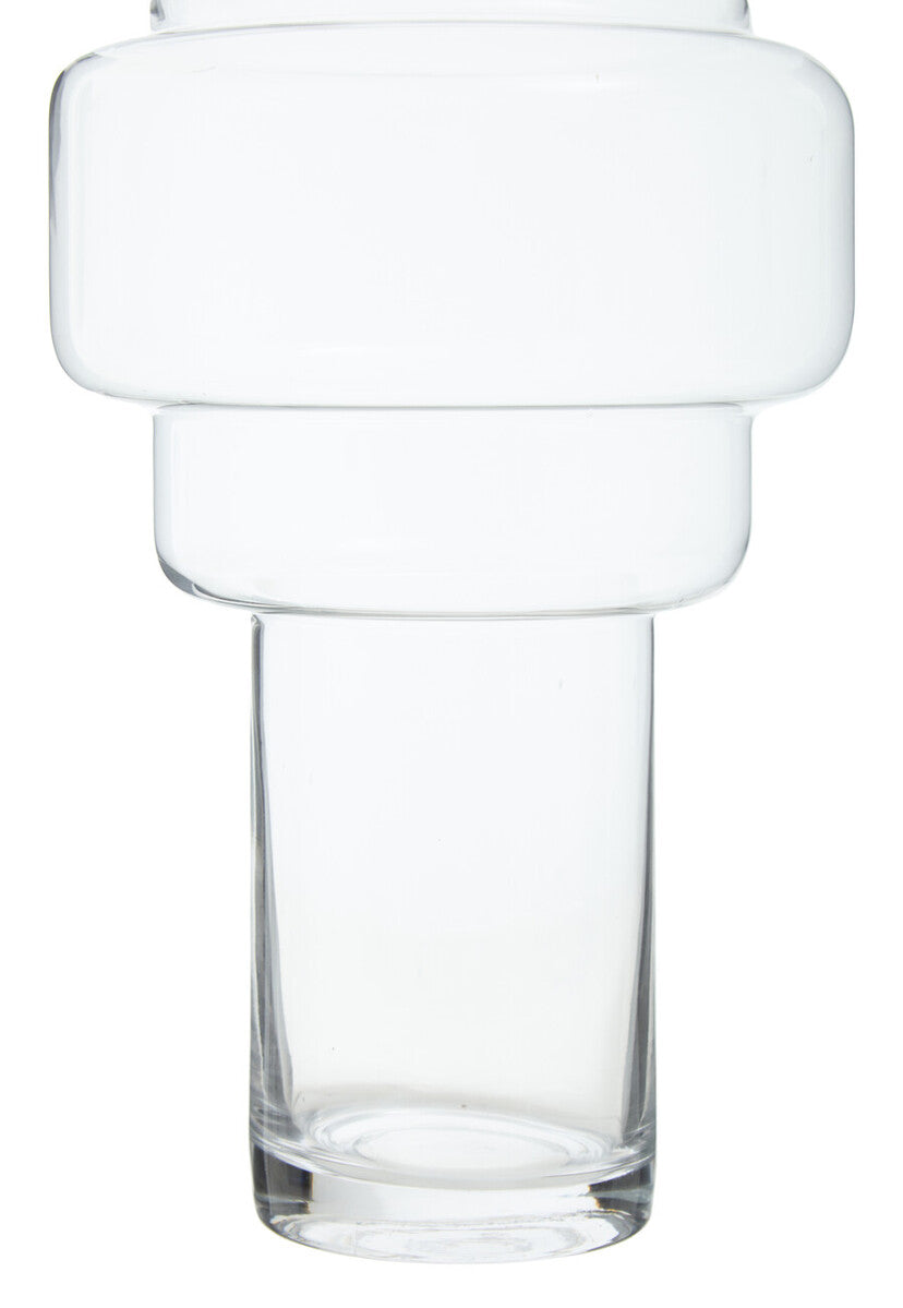 Cayden Stacked Design Large Glass Vase