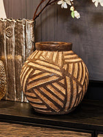 Darnell Round Brown Vase