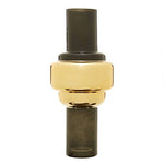 Cayden Large Smoked Black And Gold Vase