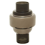 Cayden Small Smoked Black And Silver Vase