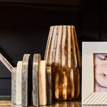 Arlo Small Brown And Natural Wooden Vase