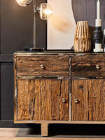 Arlo Small Brown And Natural Wooden Vase