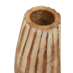 Arlo Large Wooden Engraved Vase