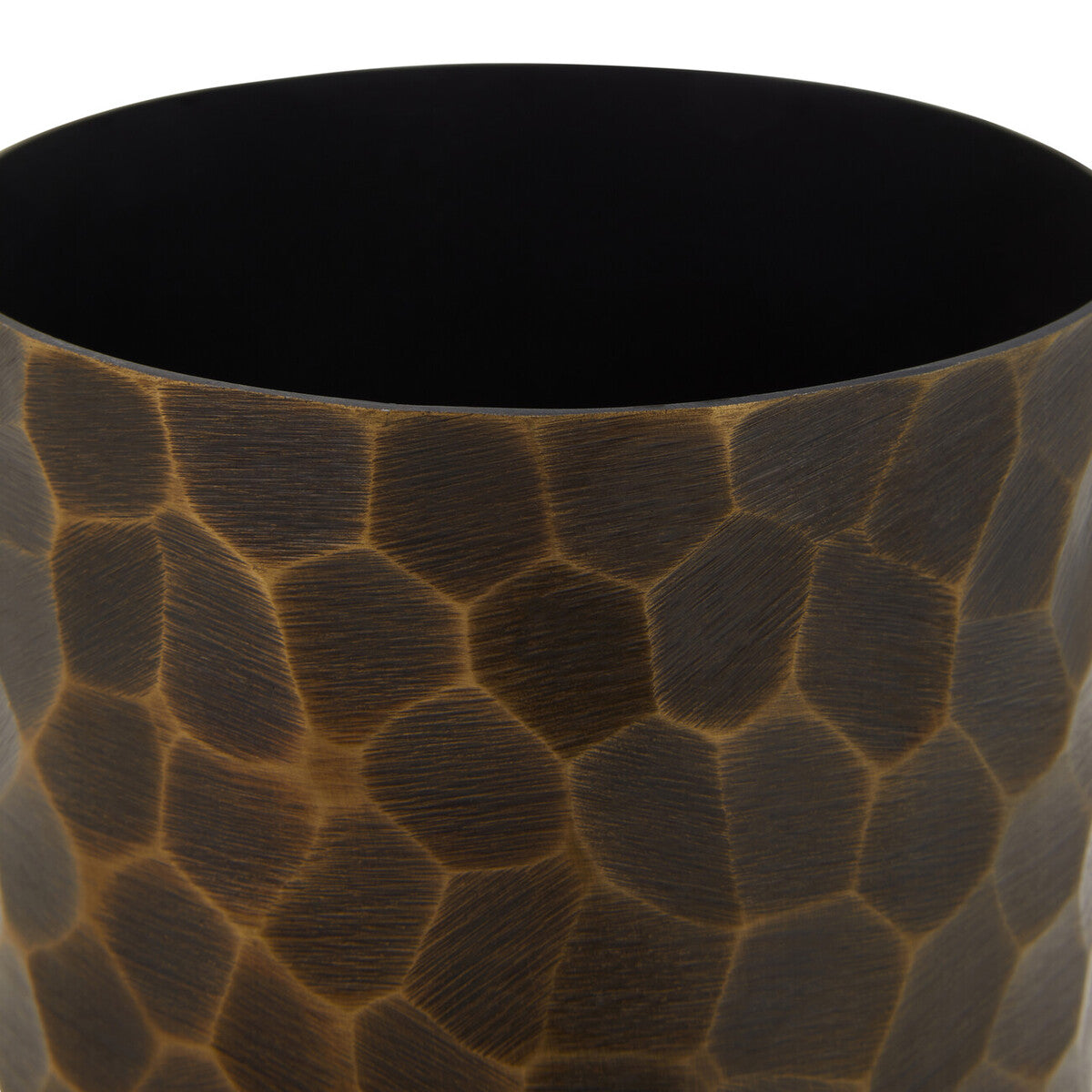 Akola Large Antique Gold Metal Vase