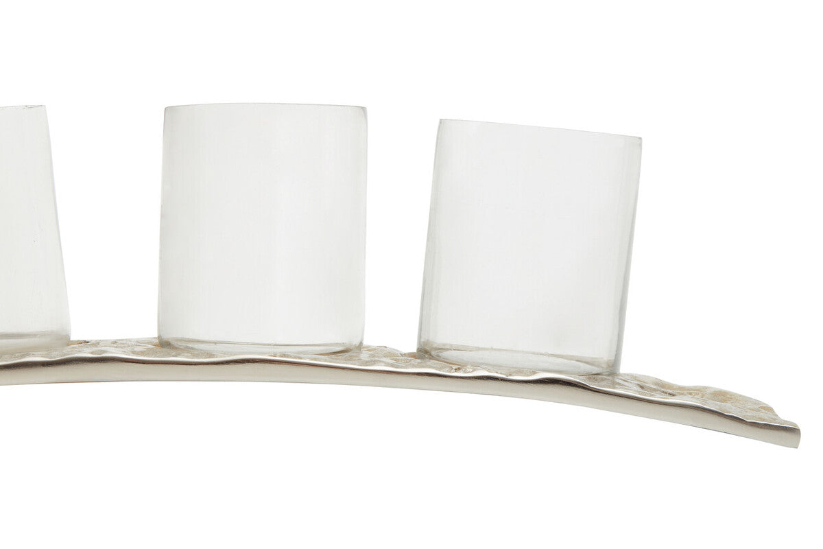 Akola Antique Gold and Glass Tealight Holder