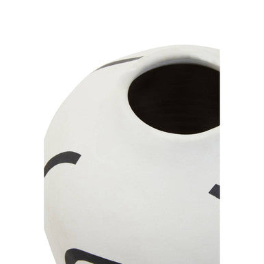 Tundra Black And White Vase