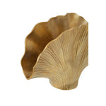 Danna Large Gold Finish Ginkgo Vase