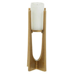 Dante Small Gold Finish Candle Holder