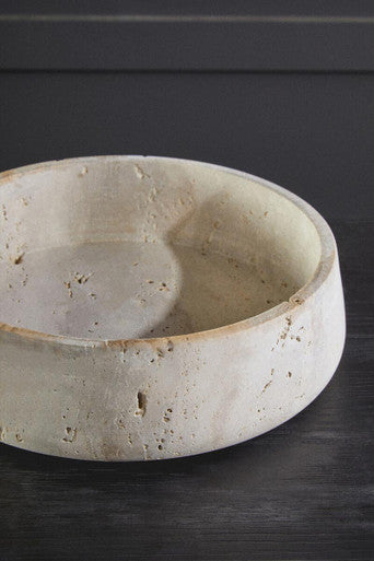 Tibor Travertine Bowl